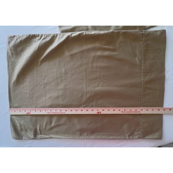 Lot 3 ROYAL VELVET Britannica Gold Khaki 100% Cotton Pillowcases Standard NICE - Picture 5 of 9